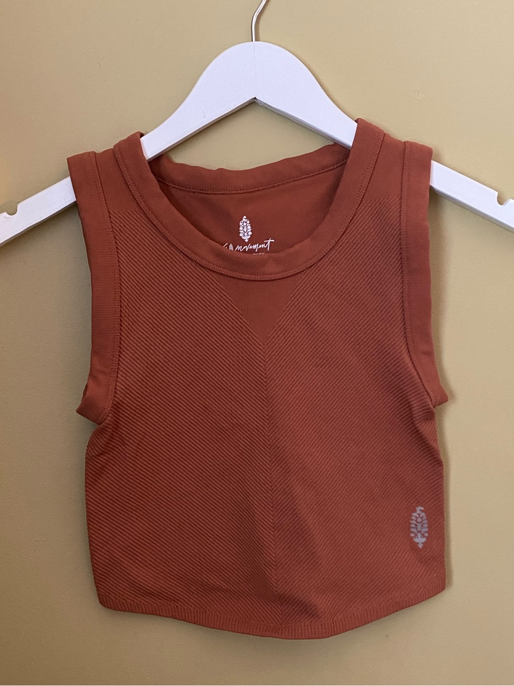 FP Movement Crop Tank Top in Rust Brown - Size XS/S